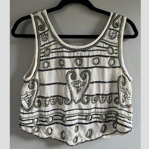 Van De Vort Beaded Top, XS/S